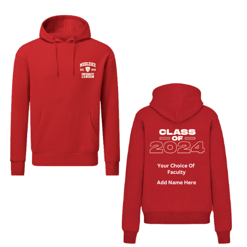Class of 2024 Graduation Hoody with Faculty and Full Name
