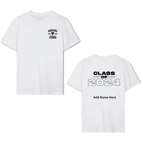 Class of 2024 Graduation Tee with Full Name